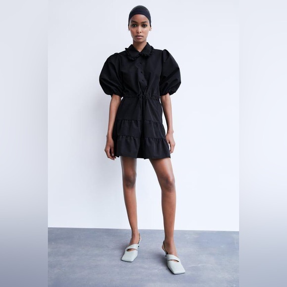 NWT ZARA Collar Mini Dress - Picture 5 of 9